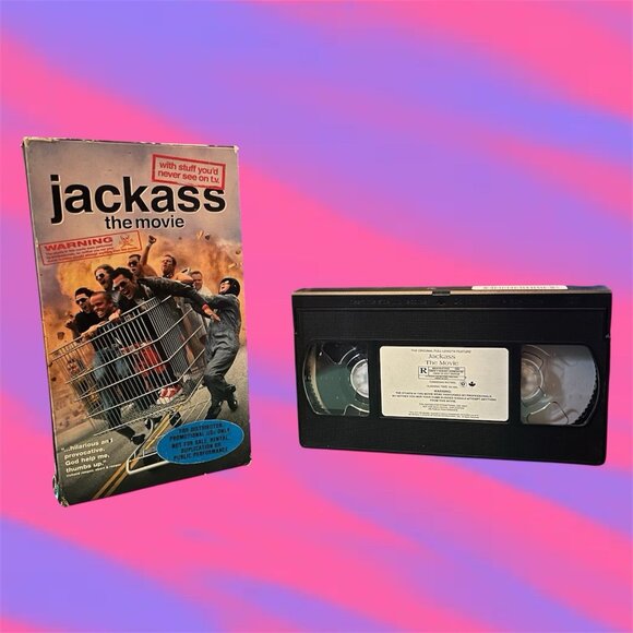 Jackass The Movie Promo VHS 2003 Promotional Screener Vintage Y2K - Picture 1 of 6